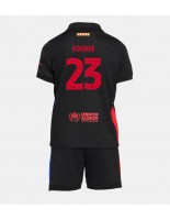 Barcelona Jules Kounde #23 Venkovní dres pro děti 2024-25 Krátký Rukáv (+ trenýrky)